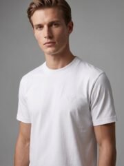 %100 Pamuk Erkek Regular Fit Bisiklet Yaka Özel Kesim T-Shirt - Görsel 3