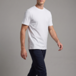 %100 Pamuk Erkek Classic Fit Bisiklet Yaka Özel Rahat Kesim T-Shirt